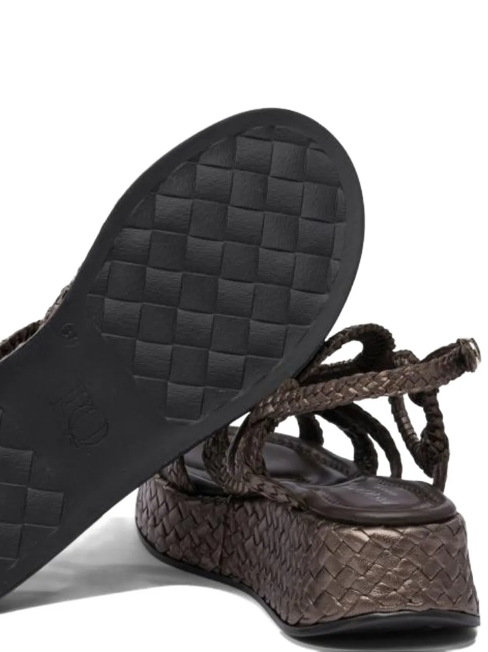 Toni Pons braided ring-detail sandals Brown