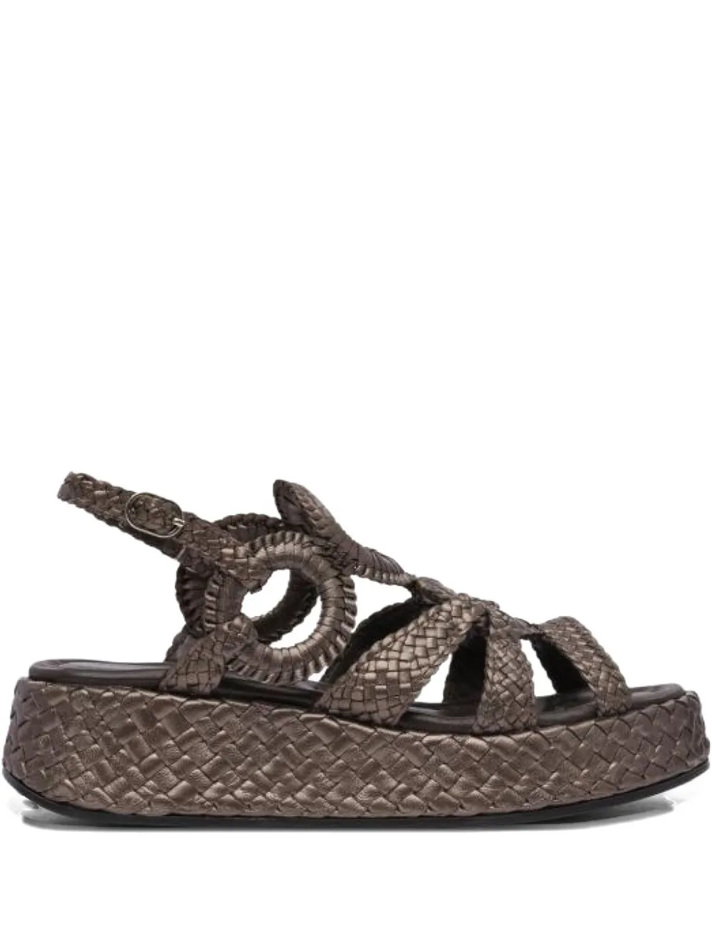 Toni Pons braided ring-detail sandals Brown