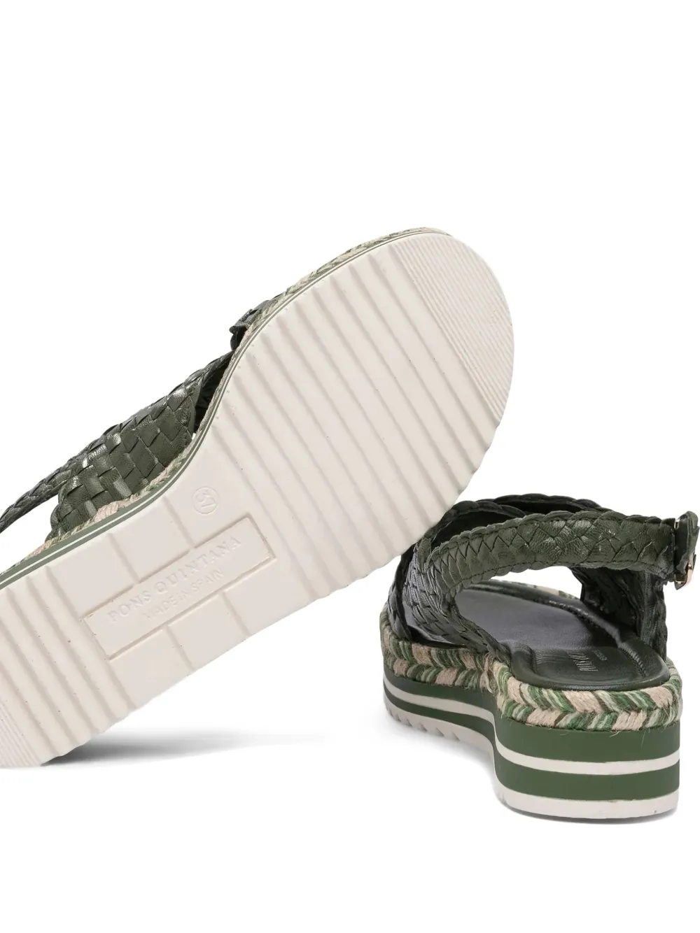Toni Pons Forli interwoven slingback sandals Green