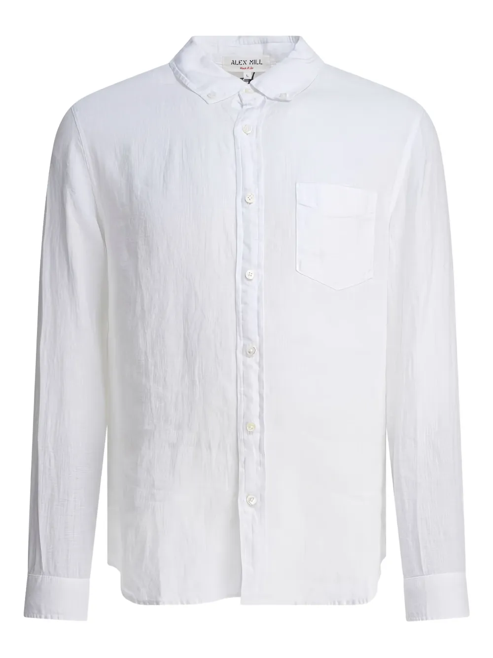 Alex Mill long-sleeve linen shirt | White | Image 1
