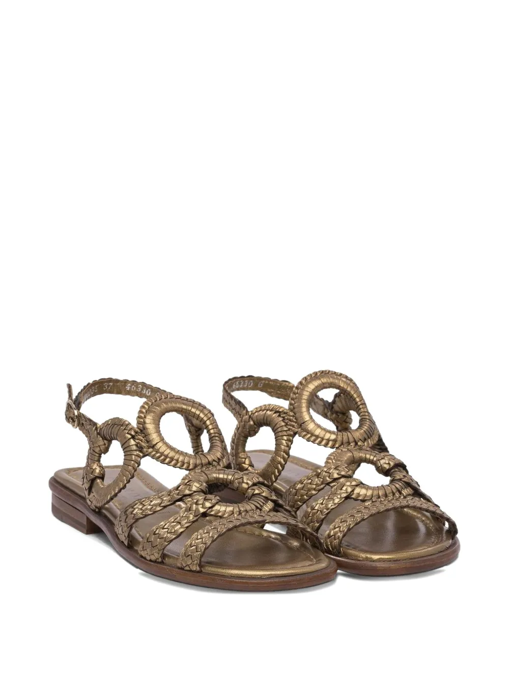Toni Pons ring-detailed leather sandals Brown