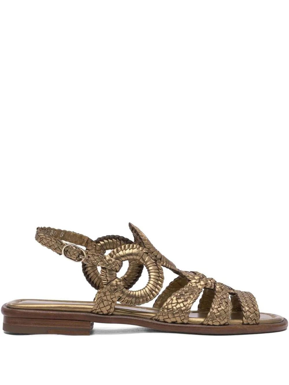 Toni Pons ring-detailed leather sandals Brown