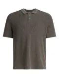 Alex Mill ribbed cotton-linen blend polo shirt - Grey