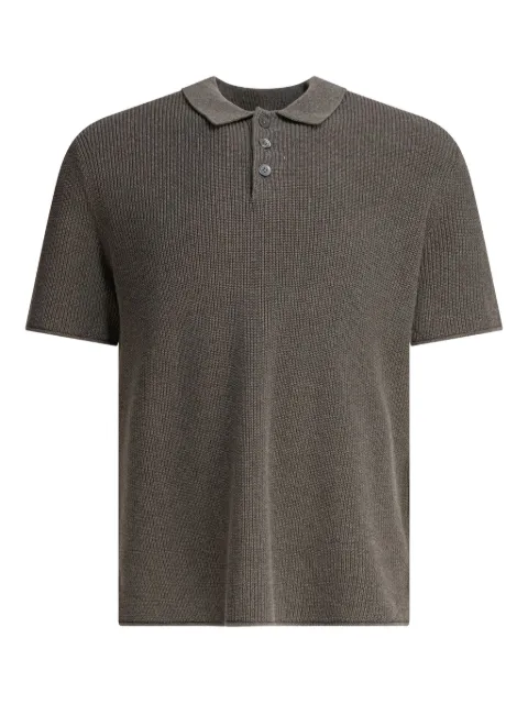 Alex Mill ribbed cotton-linen blend polo shirt
