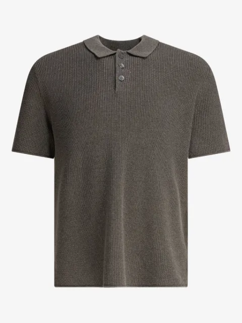 Alex Mill ribbed cotton-linen blend polo shirt