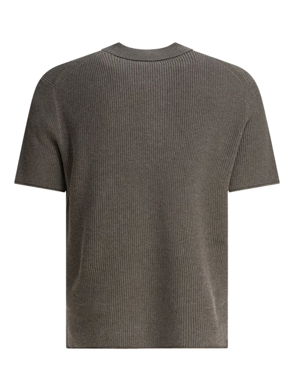 Alex Mill ribbed cotton-linen blend polo shirt - Grijs