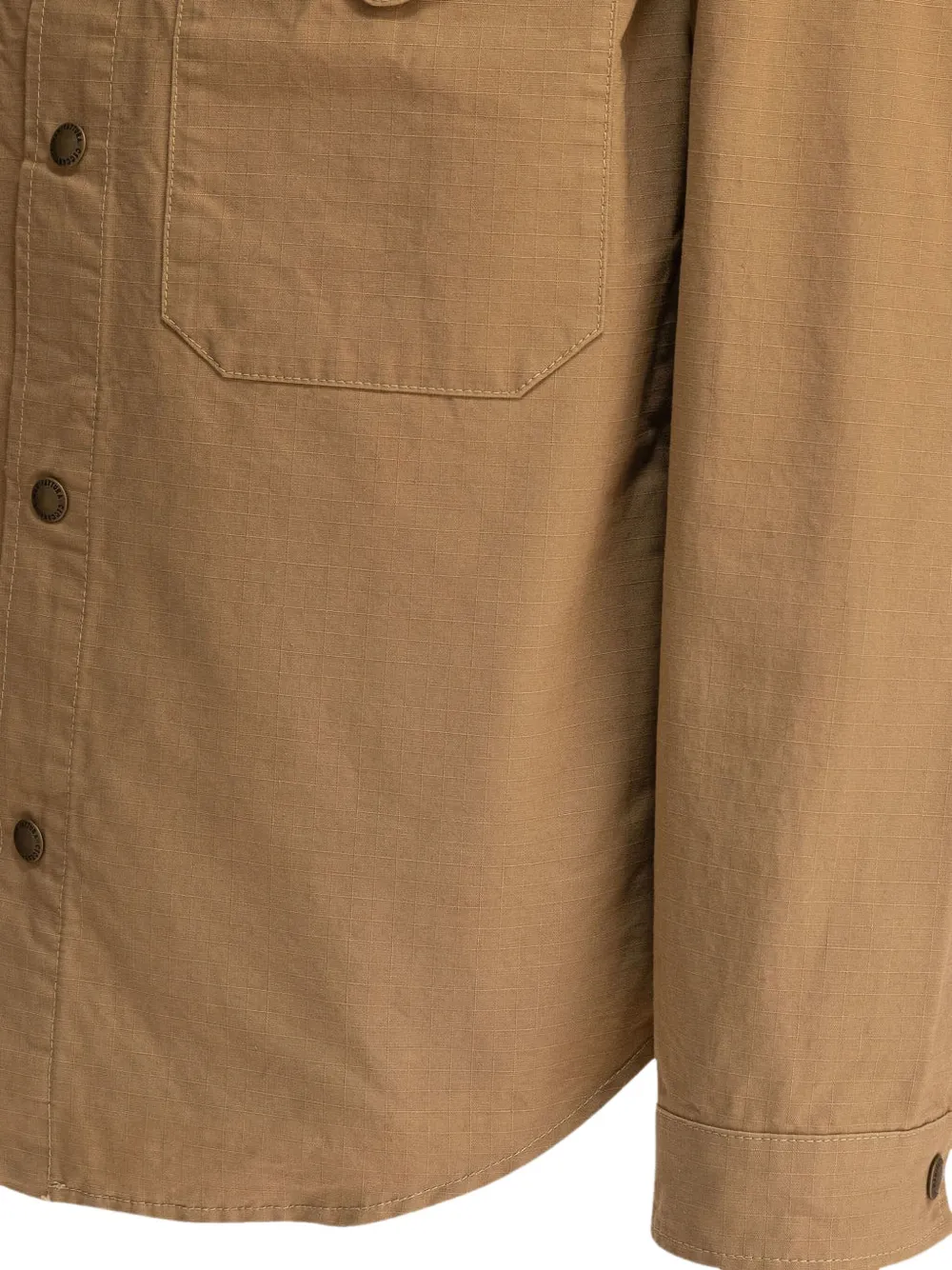Ceccarelli Button-fastening Cotton Shirt In Brown