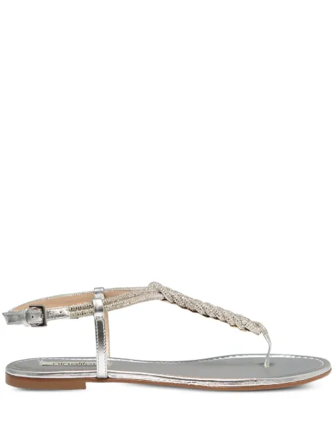 Ninalilou Frida embellished-braided sandals