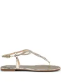 Ninalilou embellished knotted flat sandals - Gold