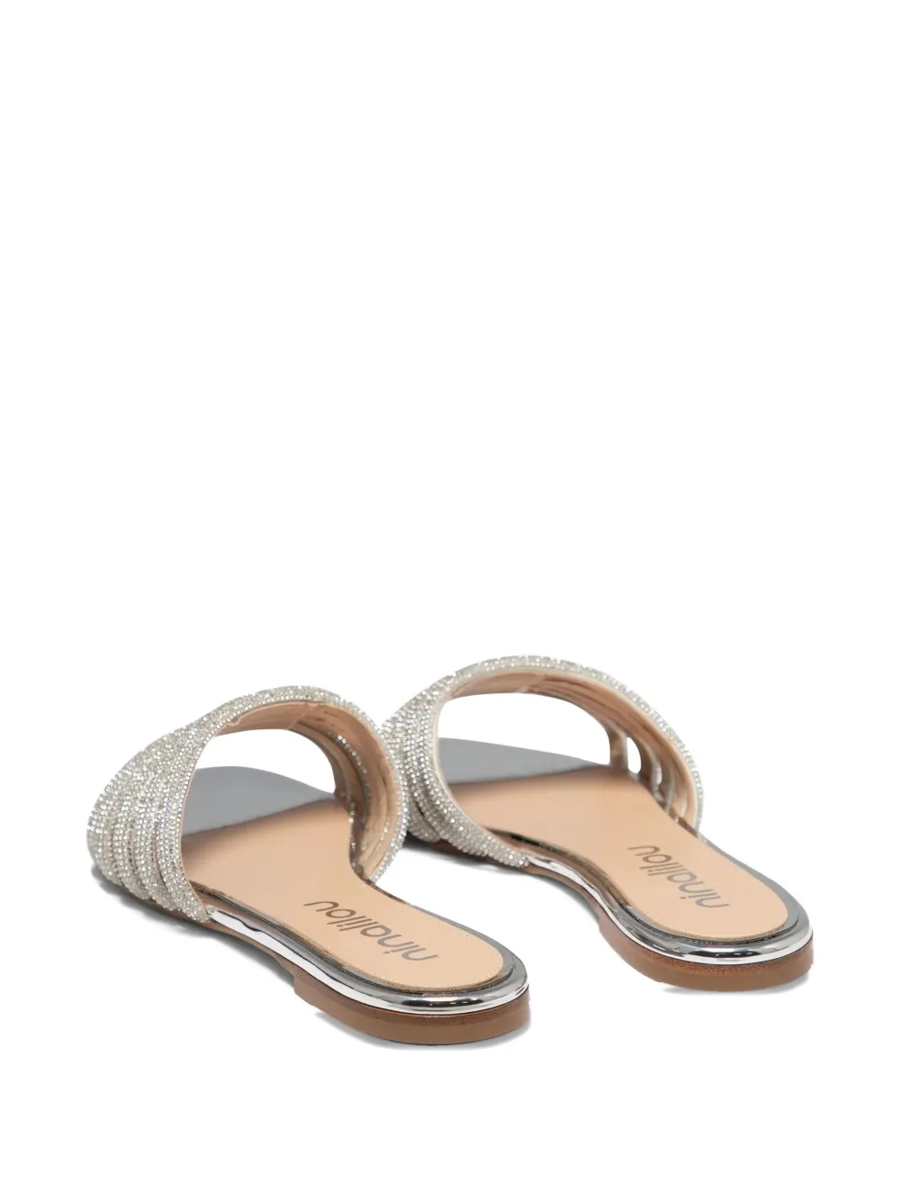 Ninalilou embellished-strap flat sandals Silver