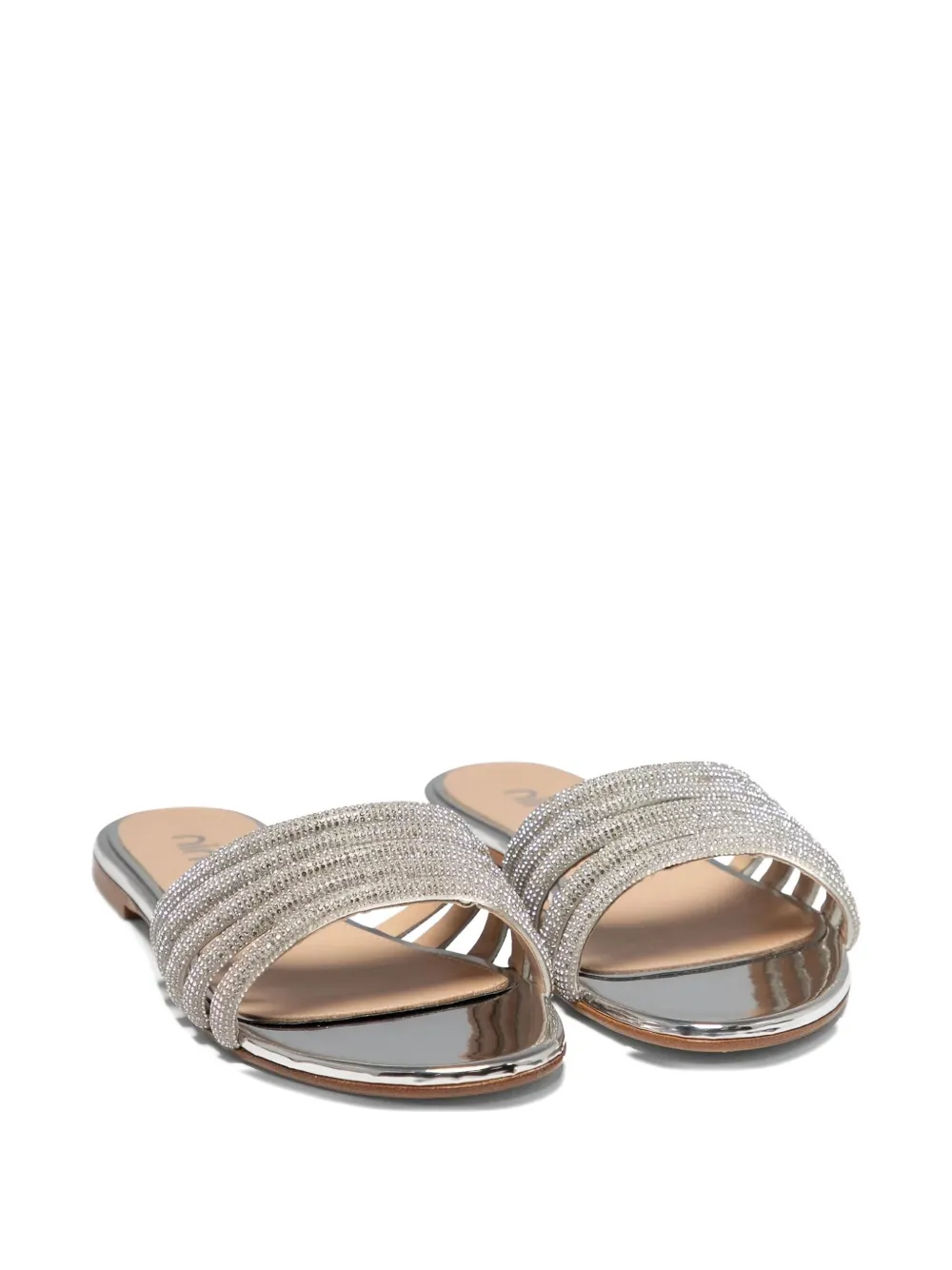 Ninalilou embellished-strap flat sandals Silver