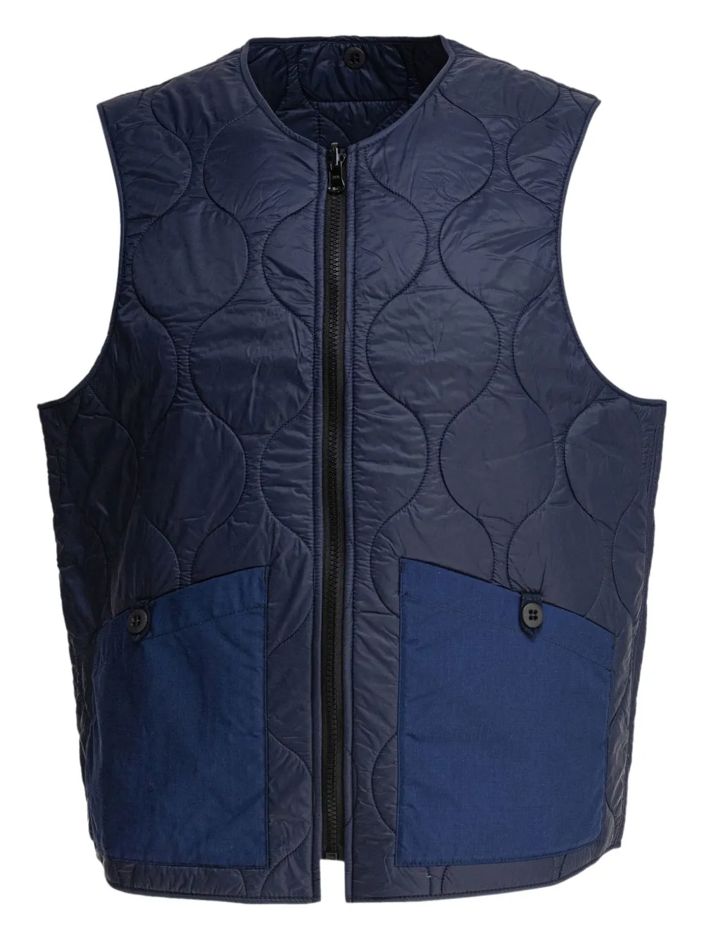 Ceccarelli Bodywarmer met gewatteerde zak Blauw
