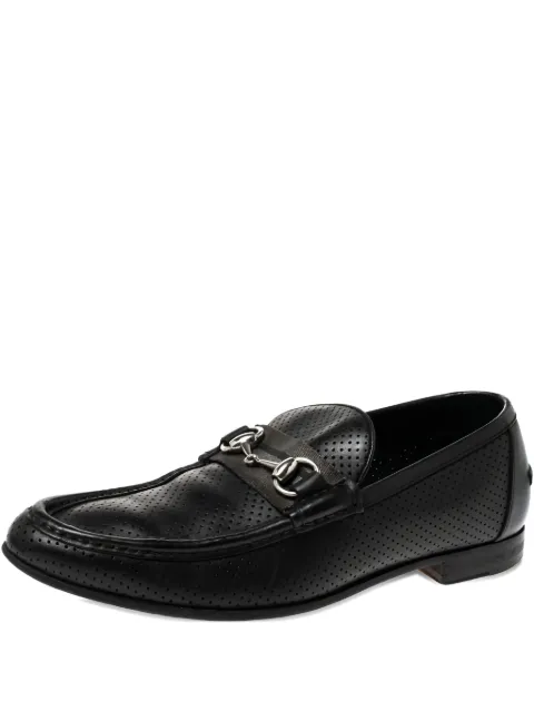 Gucci Pre-Owned Horsebit leather loafers