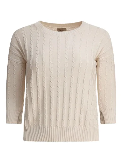 RAKKI cable-knit cotton sweater
