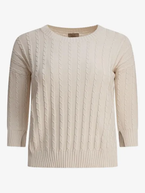 RAKKI cable-knit cotton sweater