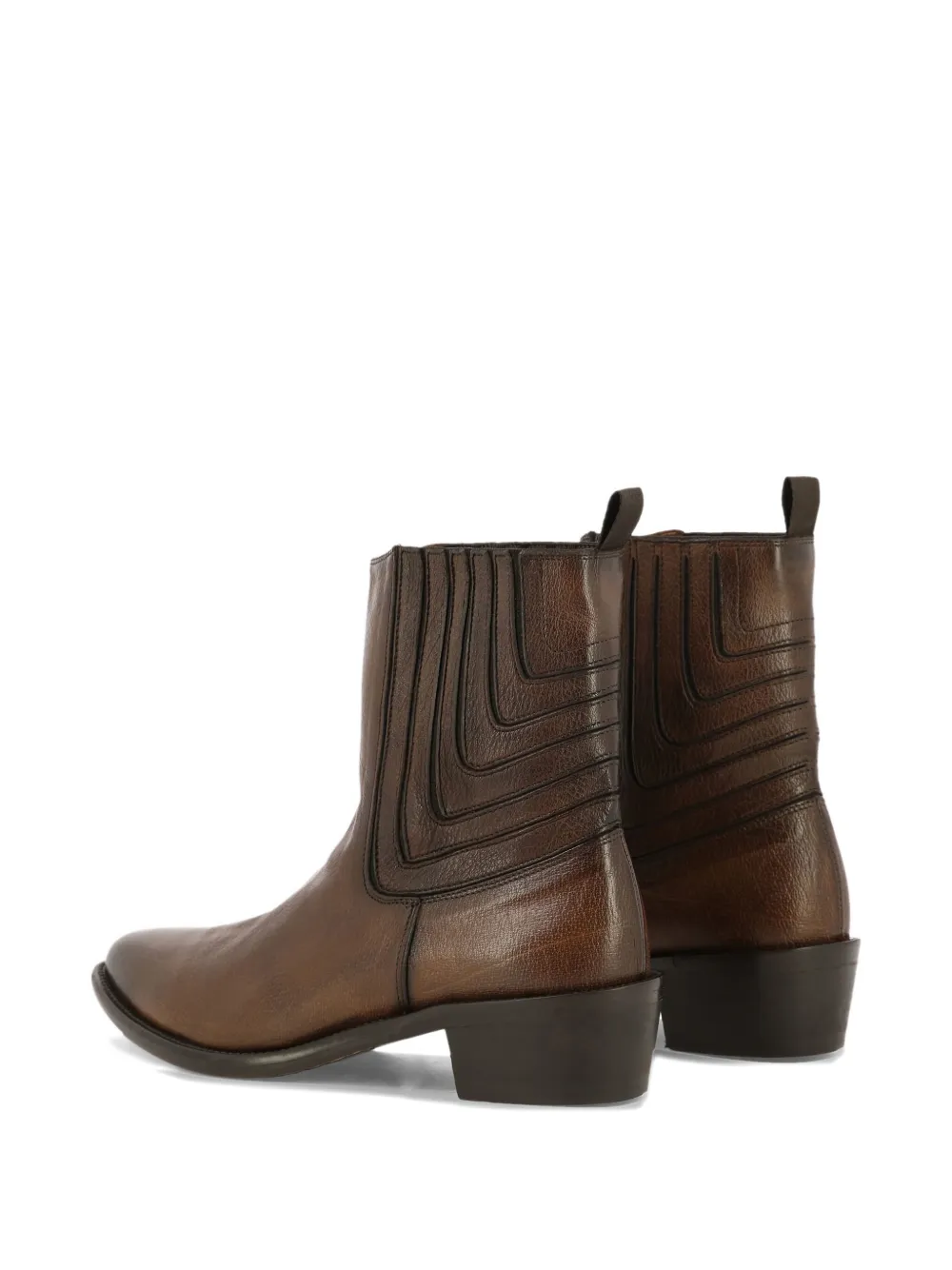 sturlini firenze leather panelled ankle boots Brown