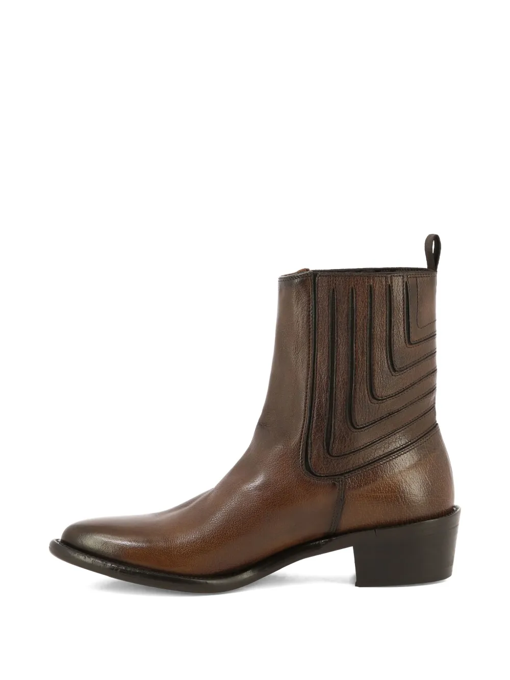 sturlini firenze leather panelled ankle boots Brown