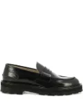 sturlini firenze penny leather loafers - Black