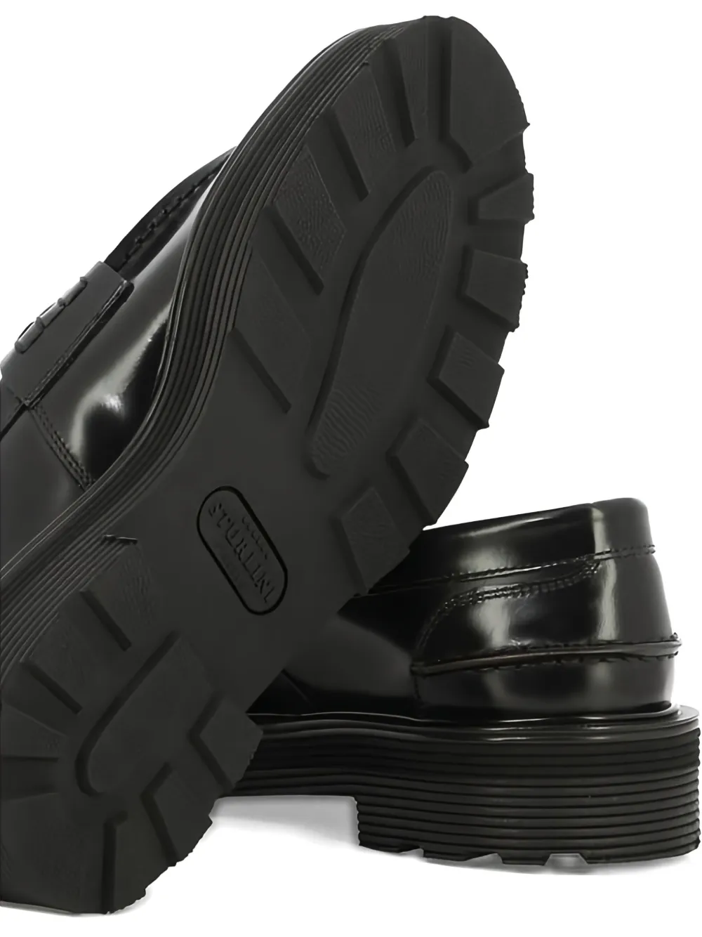 sturlini firenze penny leather loafers Black