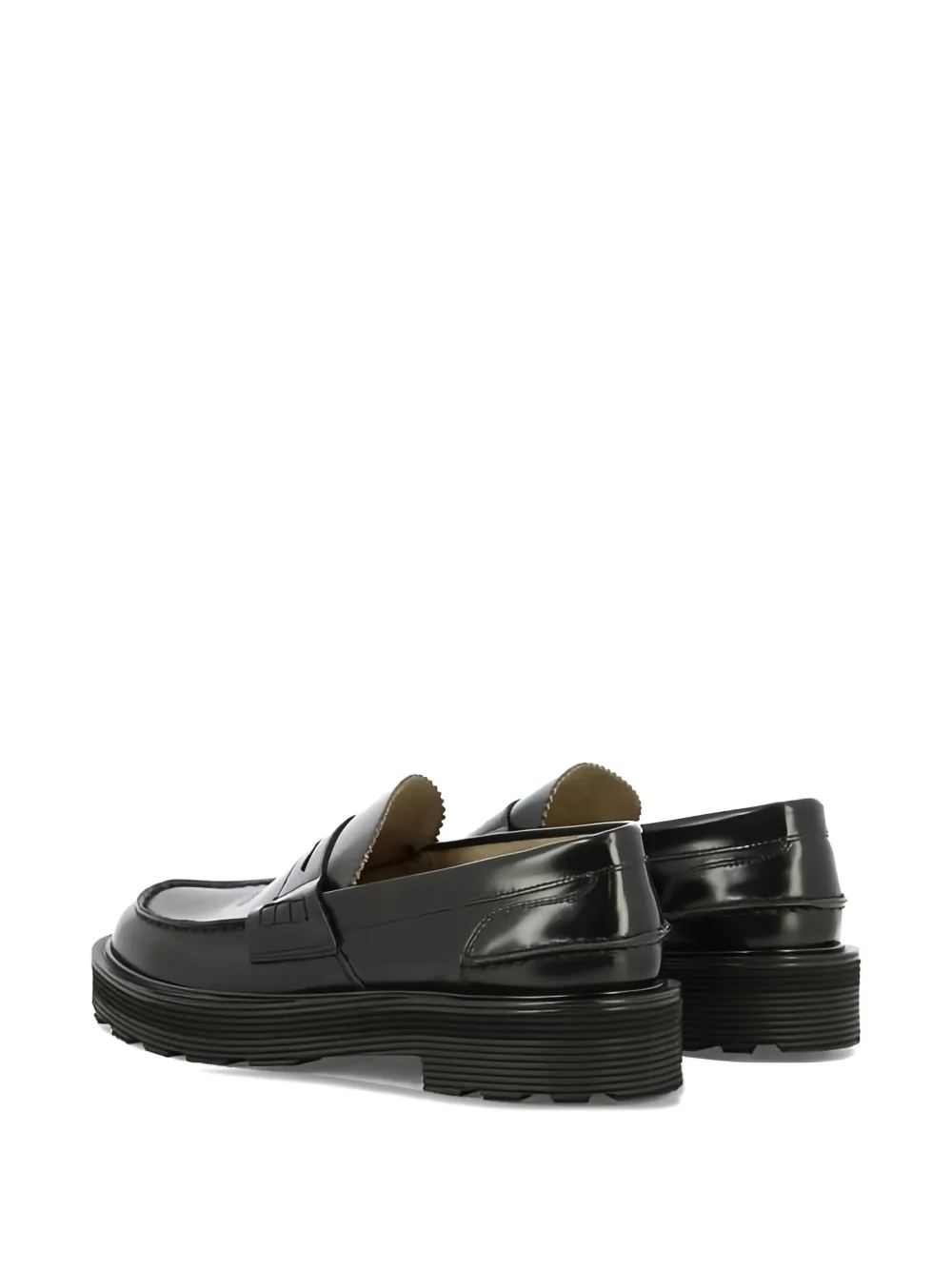 sturlini firenze penny leather loafers Black