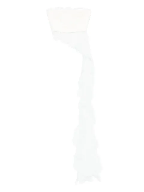 David Koma side-train lace top
