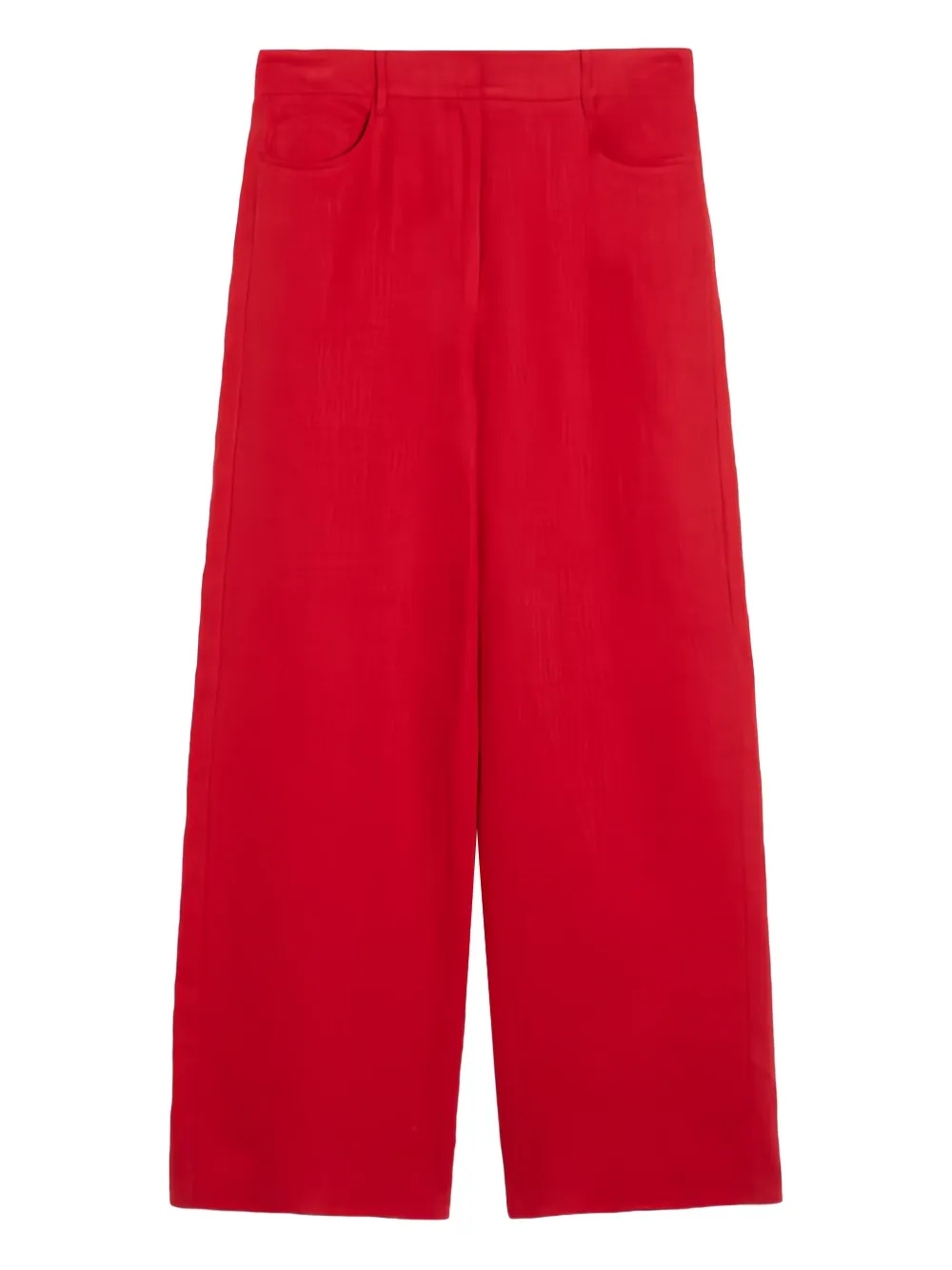 'S Max Mara linen cropped trousers | Red | Image 1
