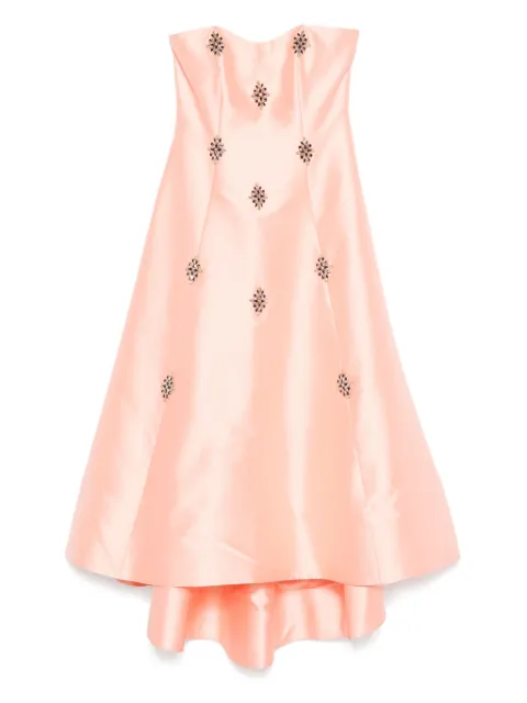 Costarellos Mikado strapless gown