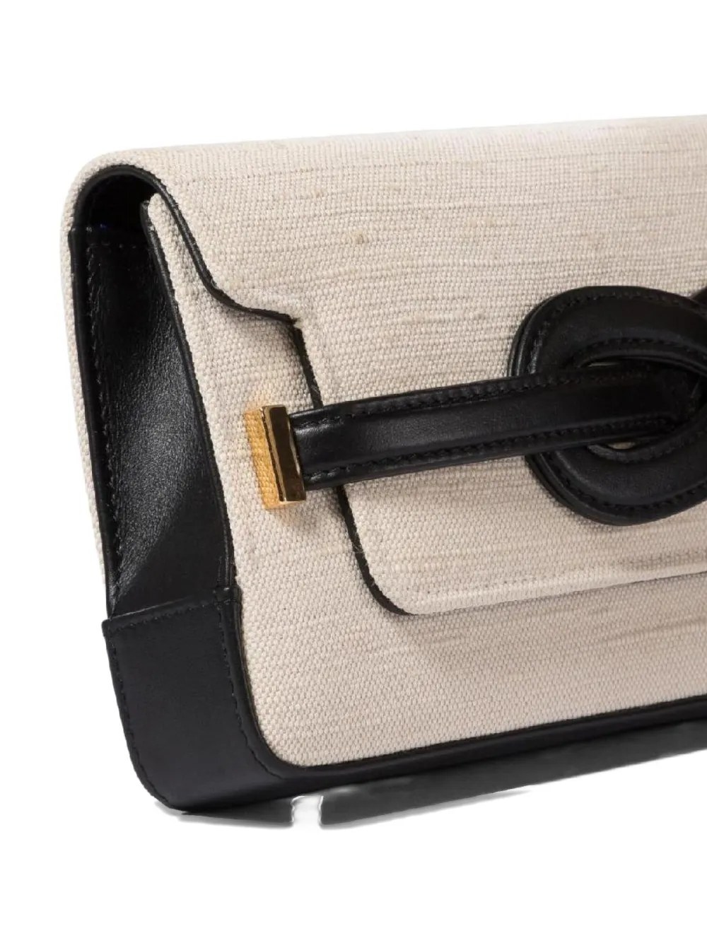 Amato Daniele Knot-detail Canvas Shoulder Bag In Neutral