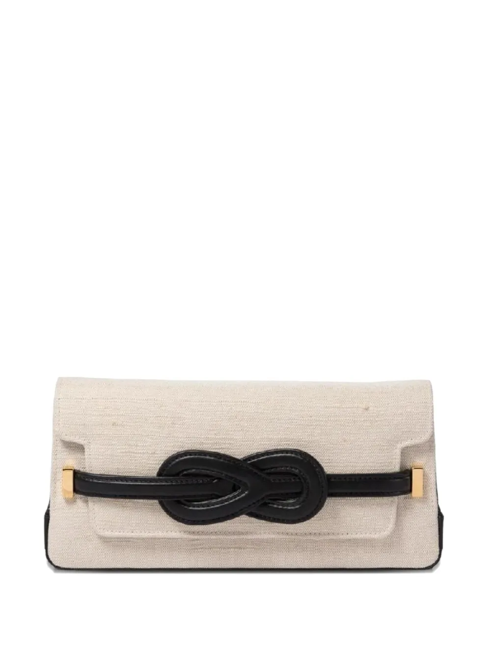 Amato Daniele Knot-detail Canvas Shoulder Bag In Neutral