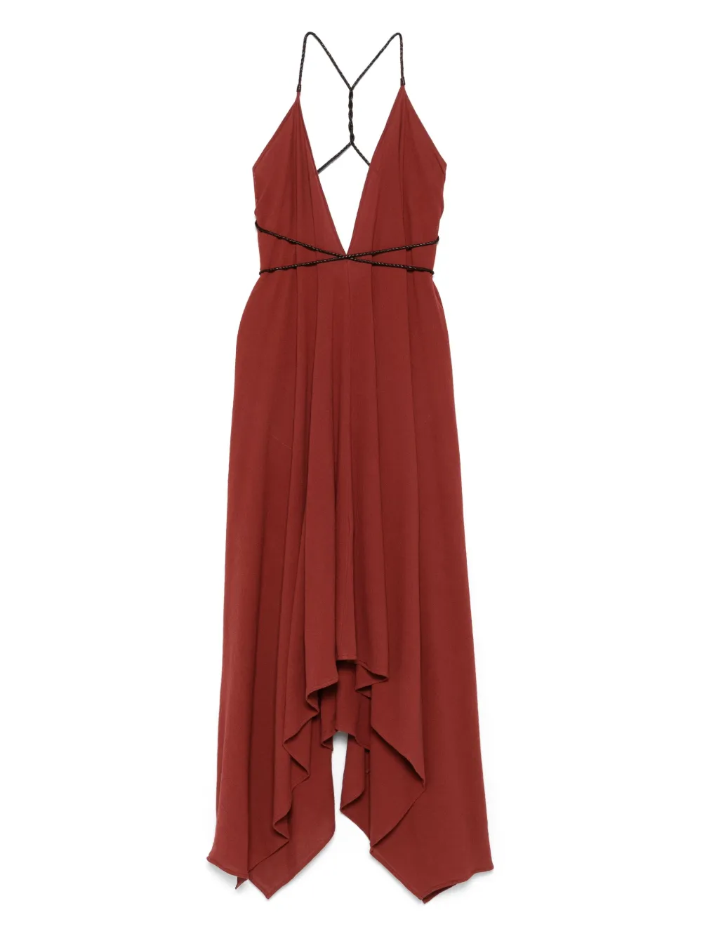 V-neck cotton dress