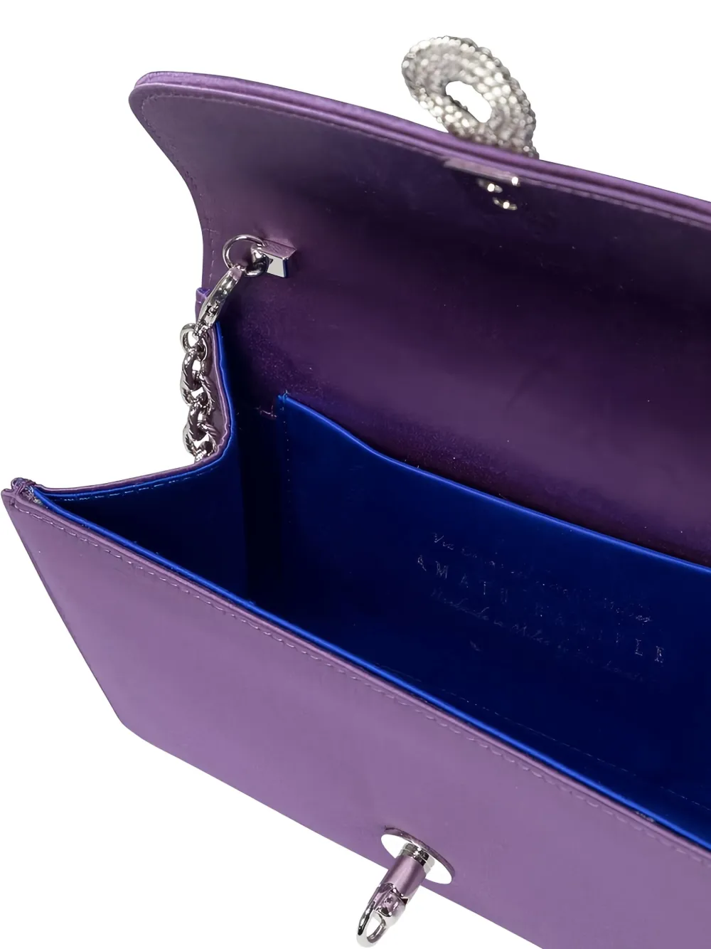 Amato Daniele Daniele Velvet Mini Bag In Purple