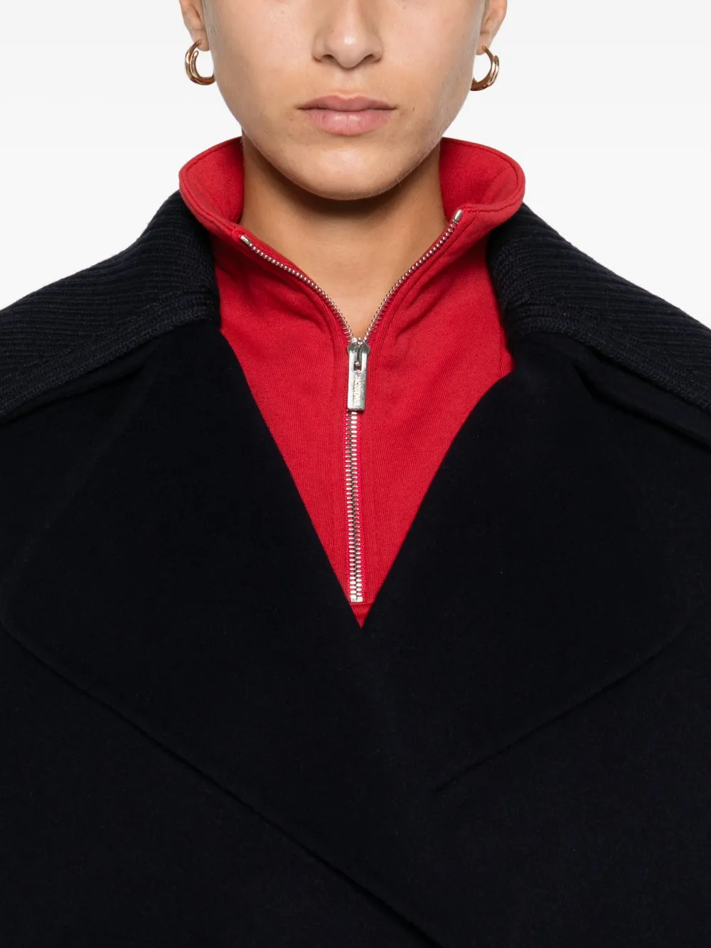 P.a.r.o.s.h P. A.r. O.s. H. Double-breasted Beige Coat In Black