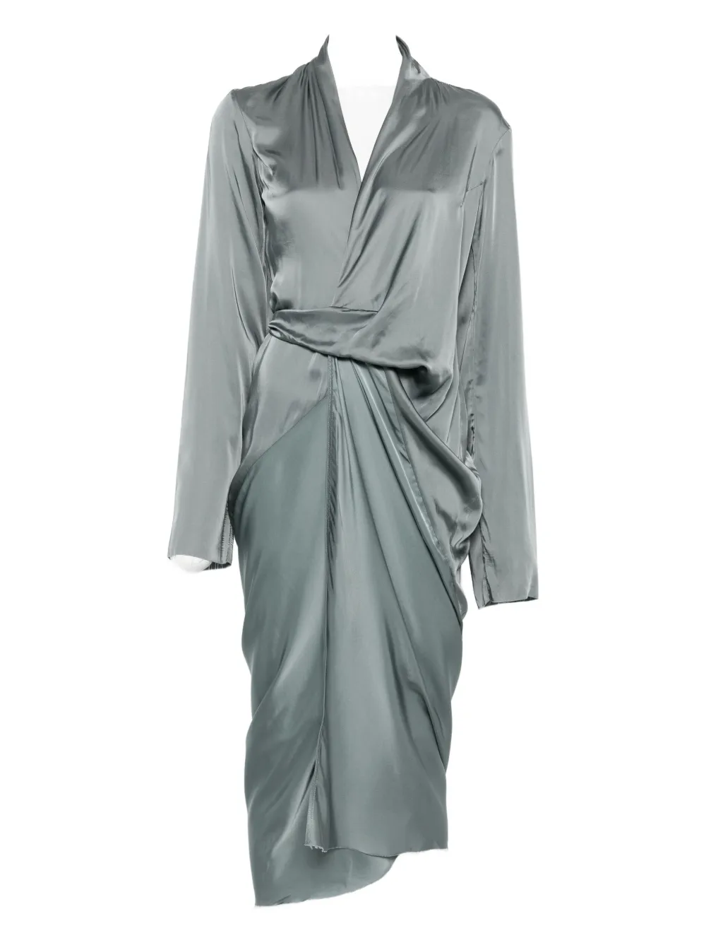 Rick Owens Gray Concordians Kite Maxi Dress In Gray