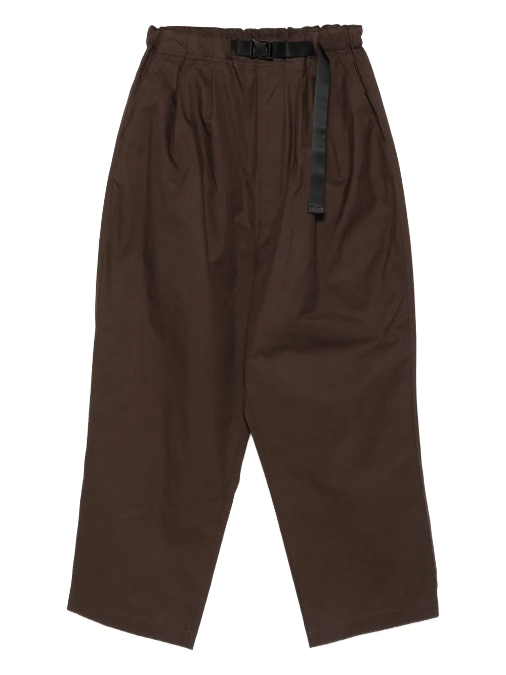 Comme des Garçons Homme pleated belted trousers | Brown | Image 1