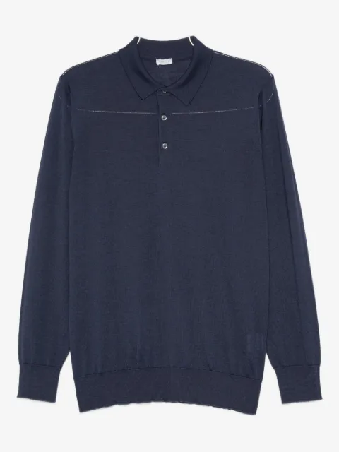 Caruso long-sleeves polo shirt