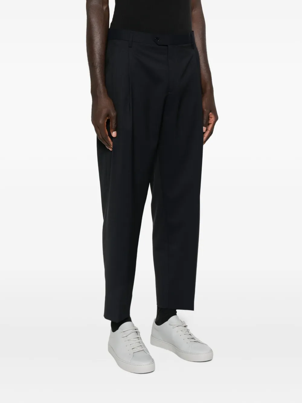 Briglia 1949 Arnos broek met geplooide voorkant Blauw