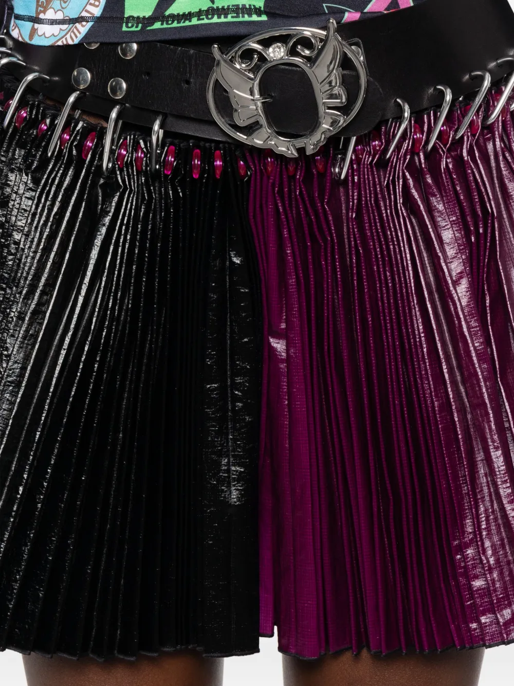 Chopova Lowena Plooirok met karabijnhaken Zwart