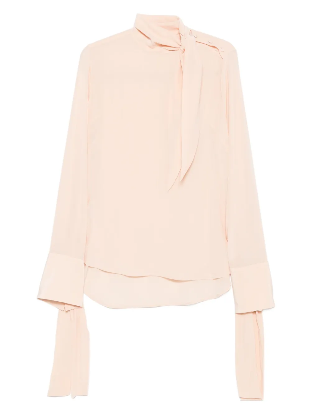 Ermanno Scervino Blouse met gestrikte hals Roze