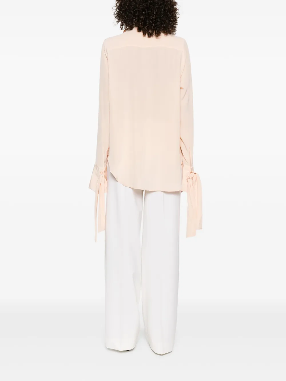 Ermanno Scervino Blouse met gestrikte hals Roze