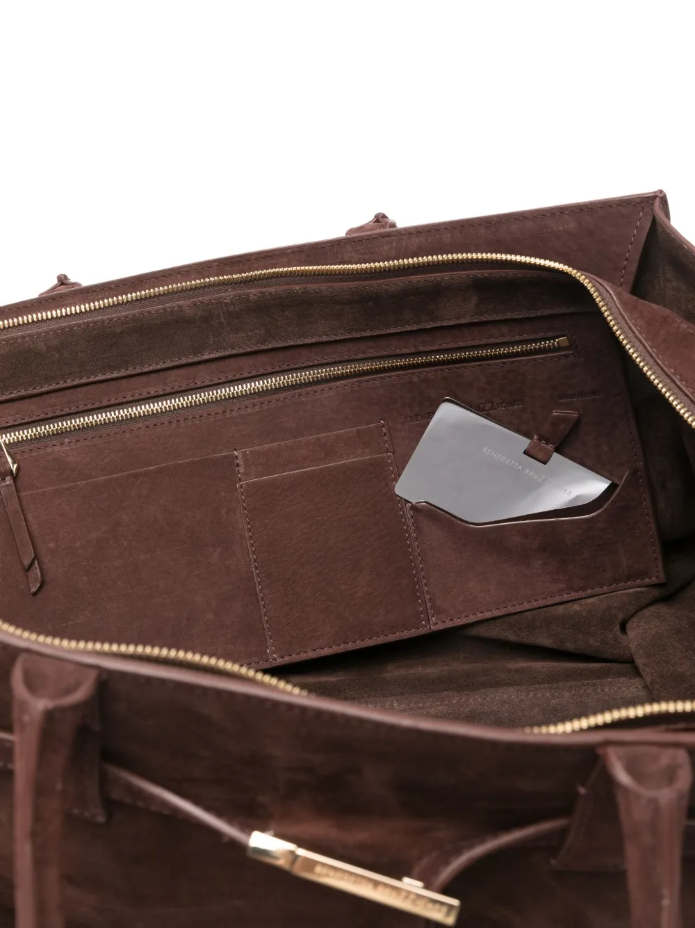 Benedetta Bruzziches Leather Tote Bag In Brown