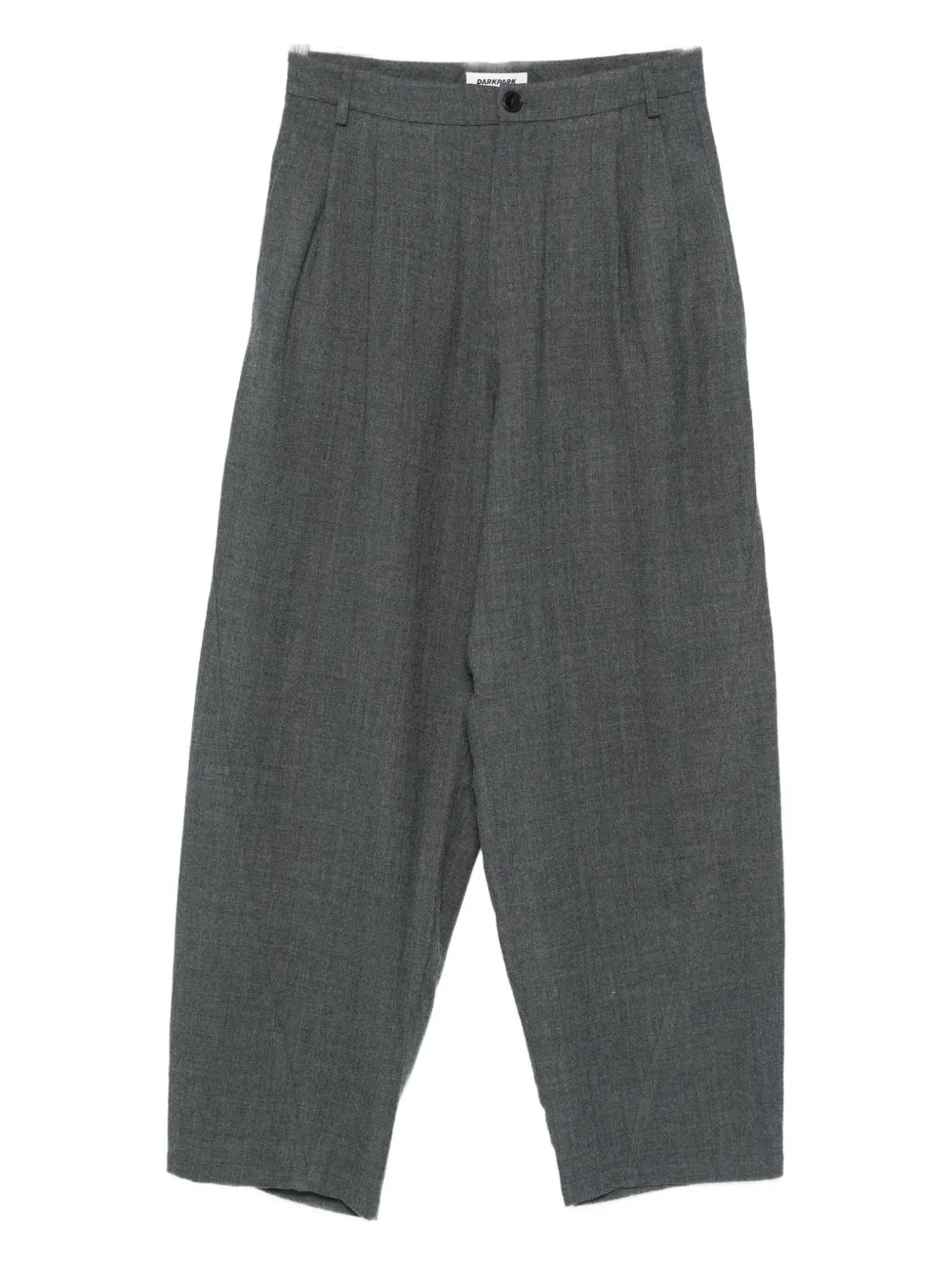 Darkpark Wool Palazzo Trousers In Gray
