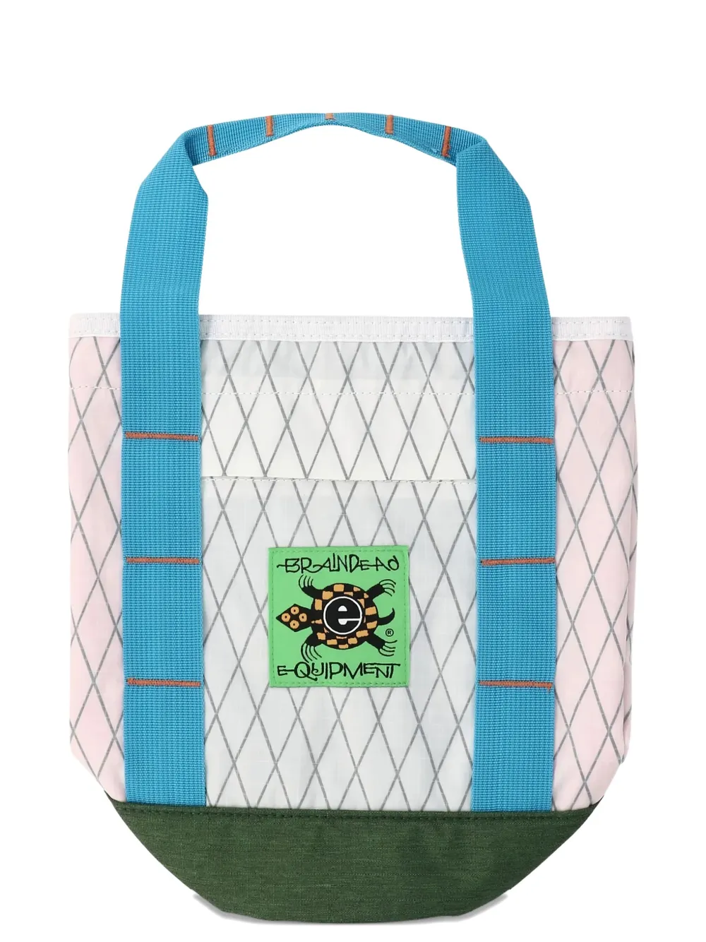Brain Dead Diamond-pattern Tote Bag In White