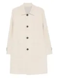 Eleventy patch-pocket single-breasted coat - Neutrals