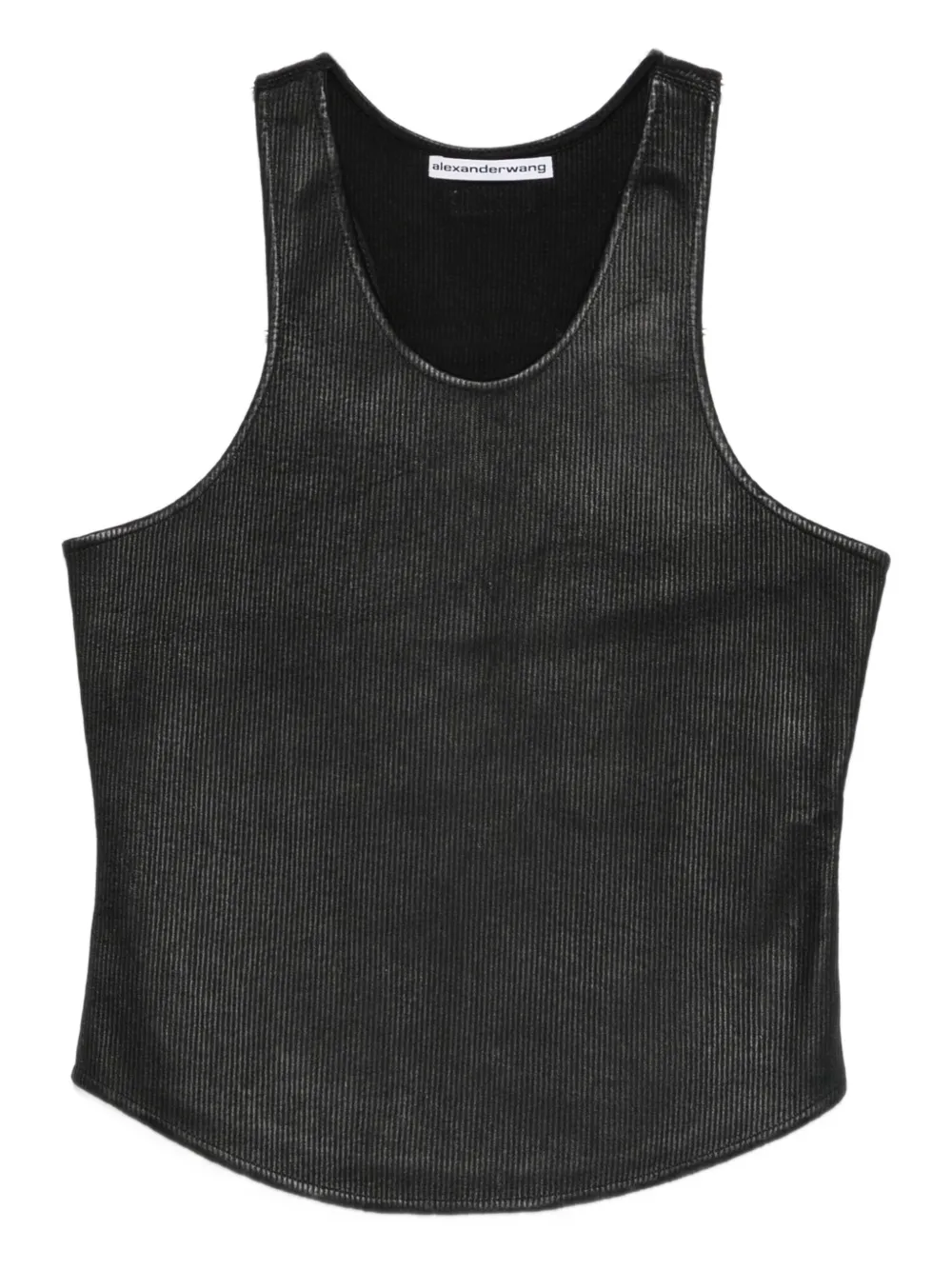 Alexander Wang camiseta tejida de canalé | negro | Image 1