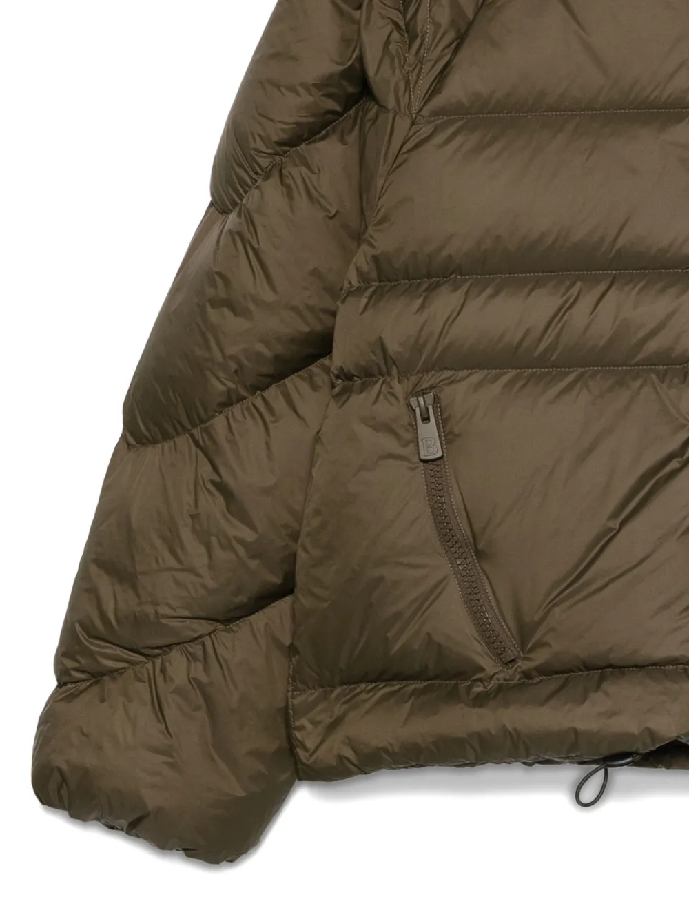 Bacon W Owl Hooded Zip Jacket In Brown