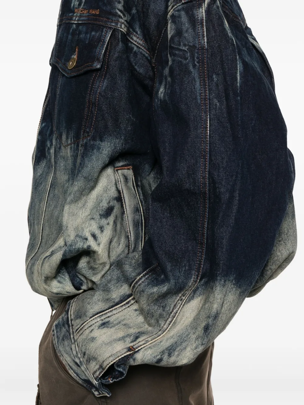 Feng Chen Wang タイダイ デニムジャケット | ブルー | FARFETCH JP