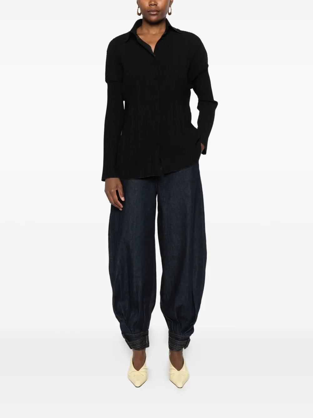 Forte Forte long-sleeve shirt - Zwart