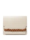 amato daniele braided leather-strap canvas shoulder bag - Neutrals