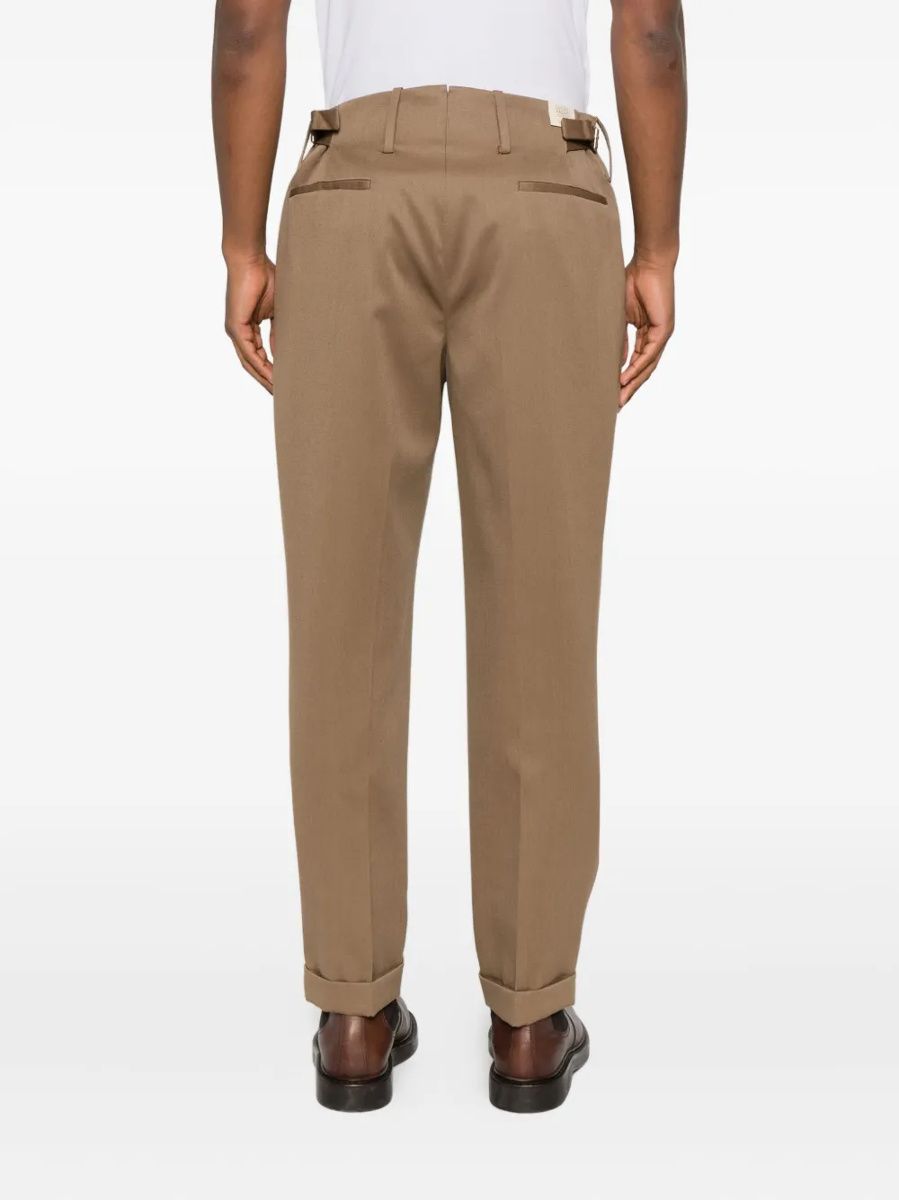 Briglia 1949 Geplooide broek met cuffs Bruin