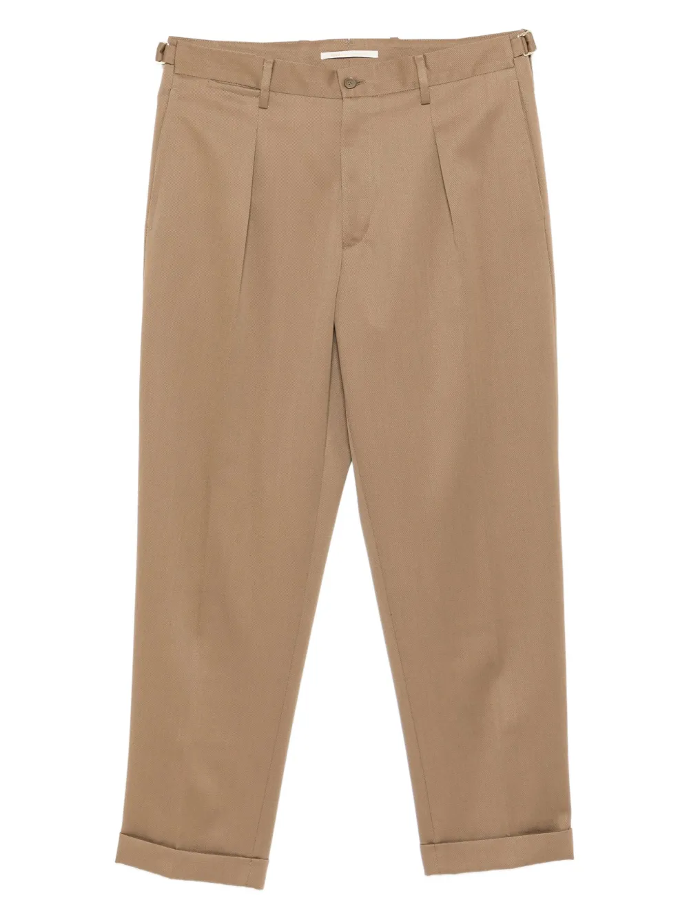 Briglia 1949 pleated cuffed trousers | Brown | Image 1